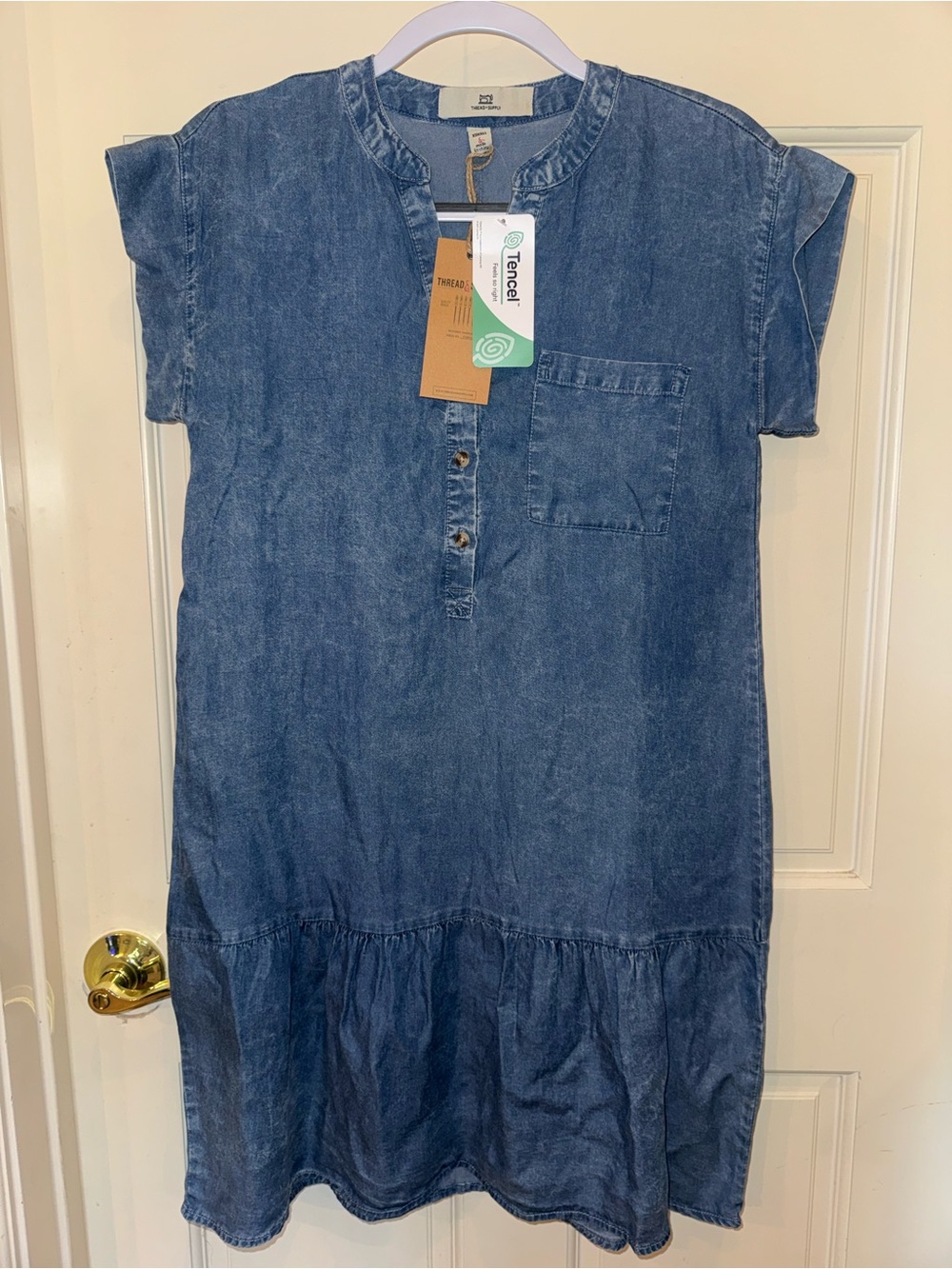 Thread & Supply Blue Denim Dress